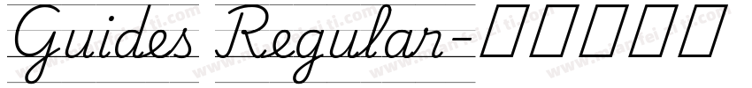 Guides Regular字体转换